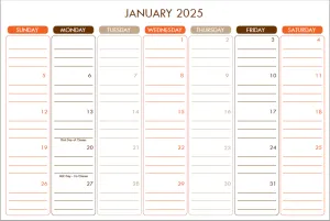 12 Month Desk Calendar Basic With BGSU Dates