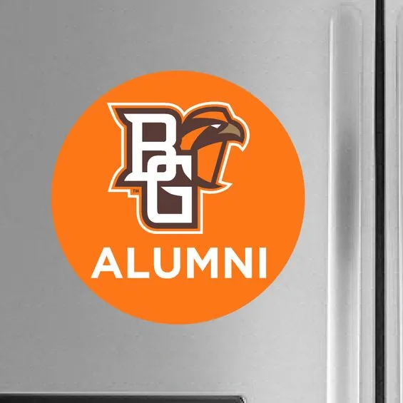 BGSU Alumni Peekaboo Circle Magnet