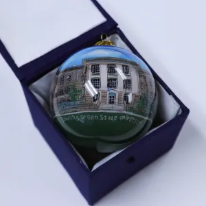 BGSU Hand Painted University Hall Ornament