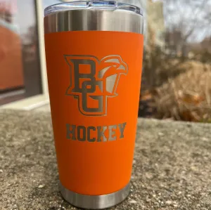 BGSU Hockey 20oz Orange Tumbler