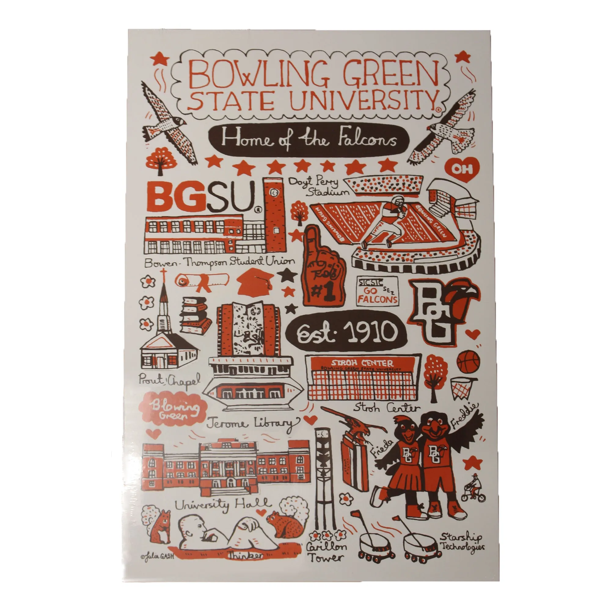 BGSU Julia Gash 12 x 18" Poster