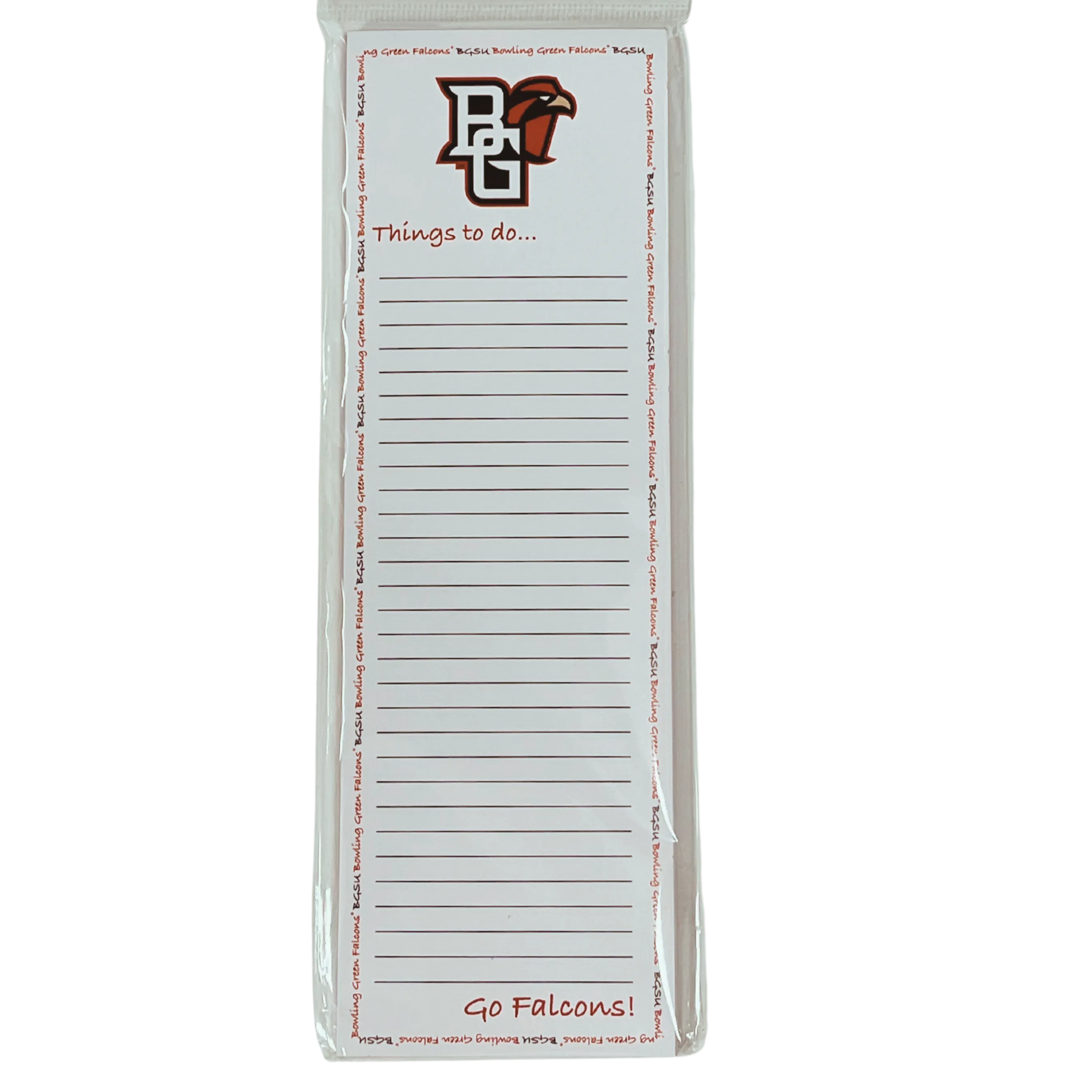 BGSU Peekaboo Things To Do List Notepad
