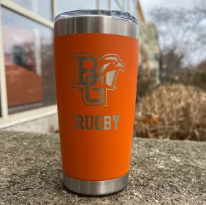BGSU Rugby 20oz Orange Tumbler