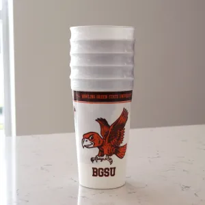 BGSU Vintage Falcon 32oz Stadium Cups 5 PACK
