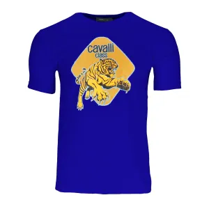 Cavalli Class Mens Blue T-Shirt