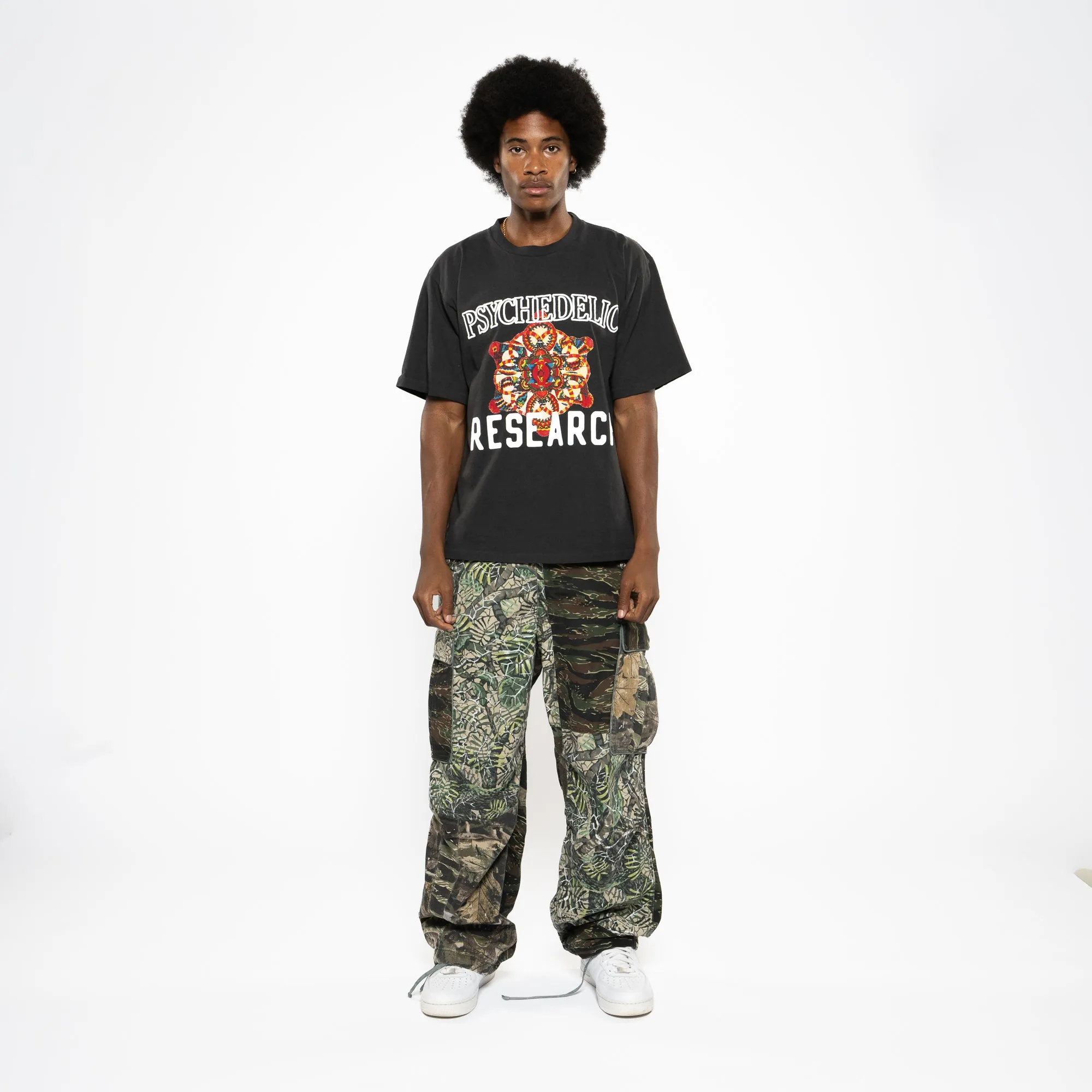 CRTFD Psychedelic Research Tee - Vintage Black