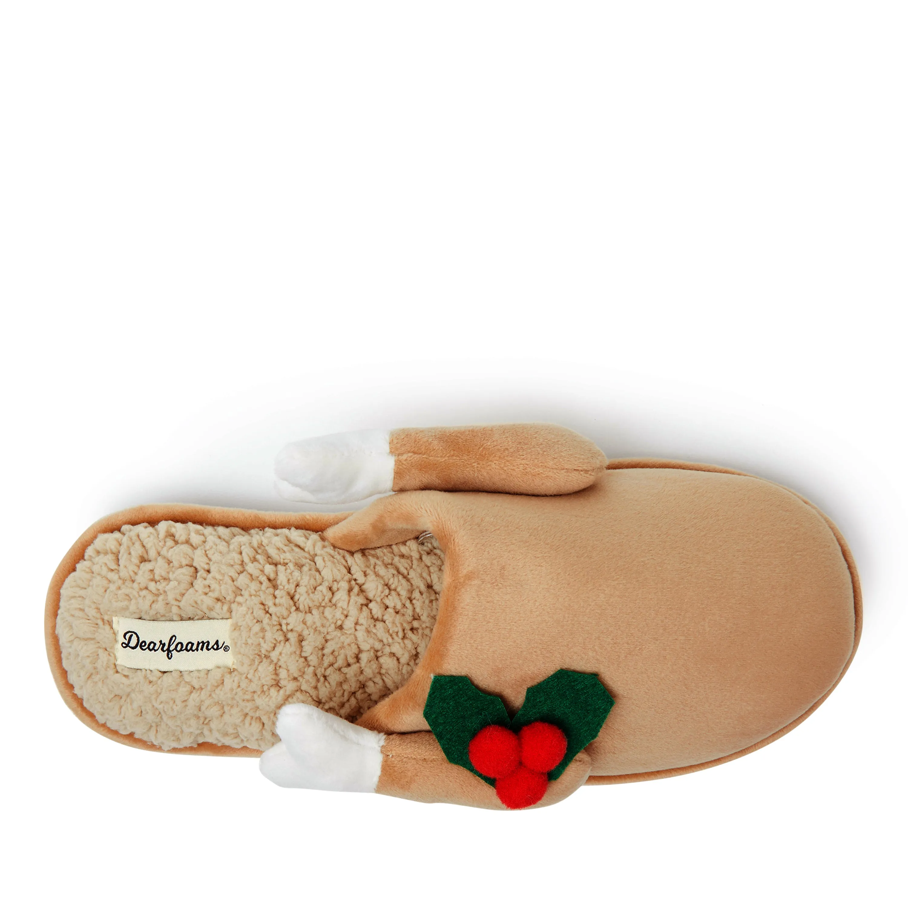 Dearfoams Mens Carson Holiday Scuff