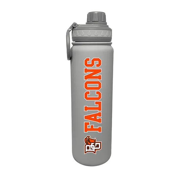 Falcons Soft Touch 24oz Grey Sport Bottle