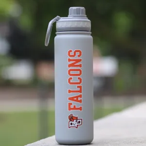 Falcons Soft Touch 24oz Grey Sport Bottle