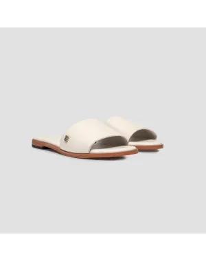 Gloria Leather Slippers | Ecru TOGAS