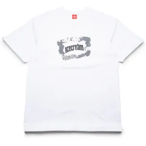 Ice Cream Blurred Tee - Bleach White