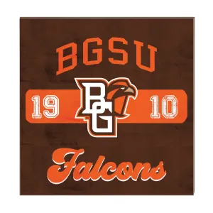 K&H Bowling Green Falcons 10x10" Retro Sign