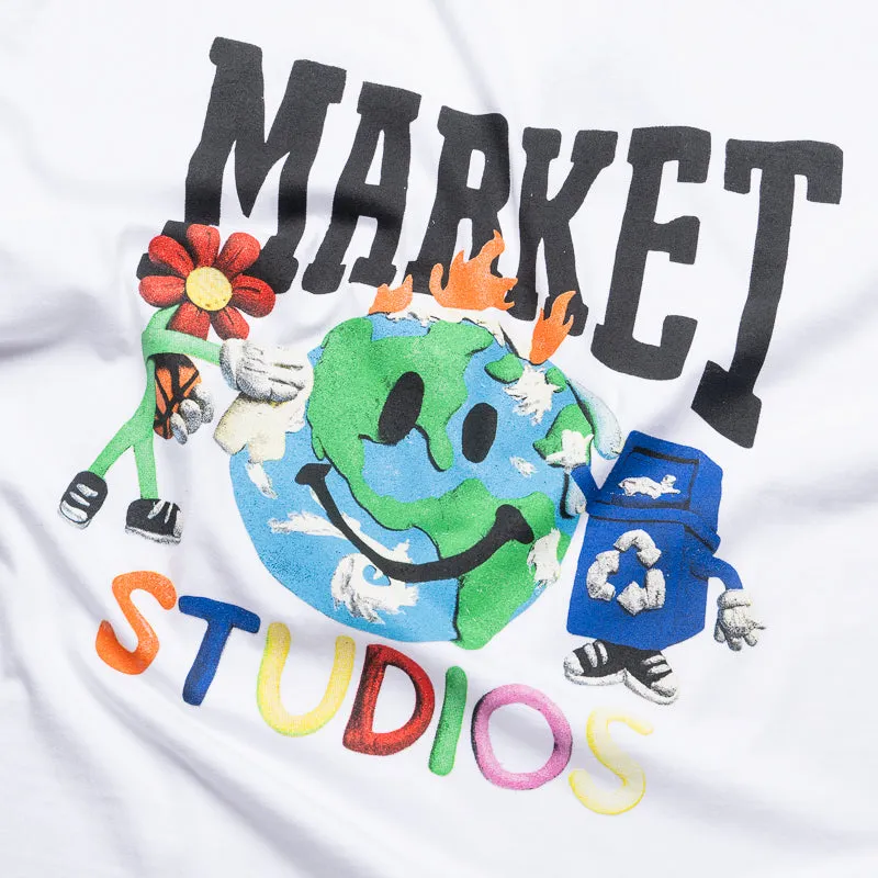 Market Smiley Studios Tee - White