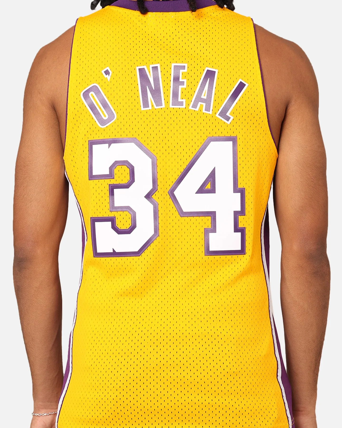 Mitchell & Ness Los Angeles Lakers Shaquille O'Neal '99-00 Home Swing Jersey Yellow