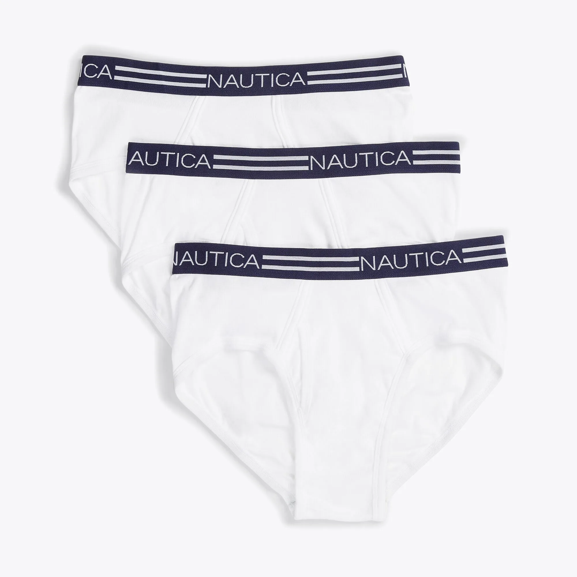 Nautica Mens Classic Briefs, 3-Pack