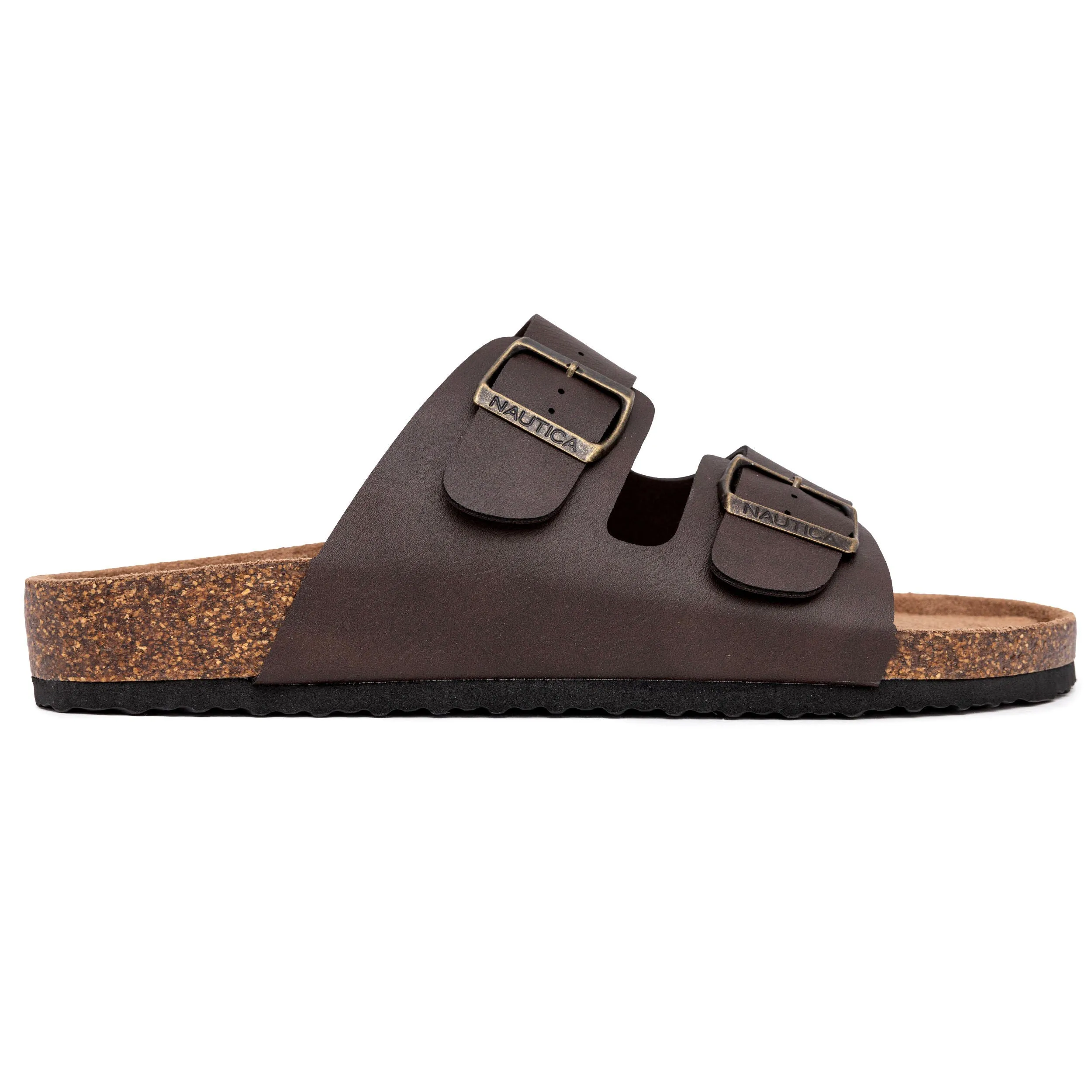 Nautica Mens Double Buckle Sandal