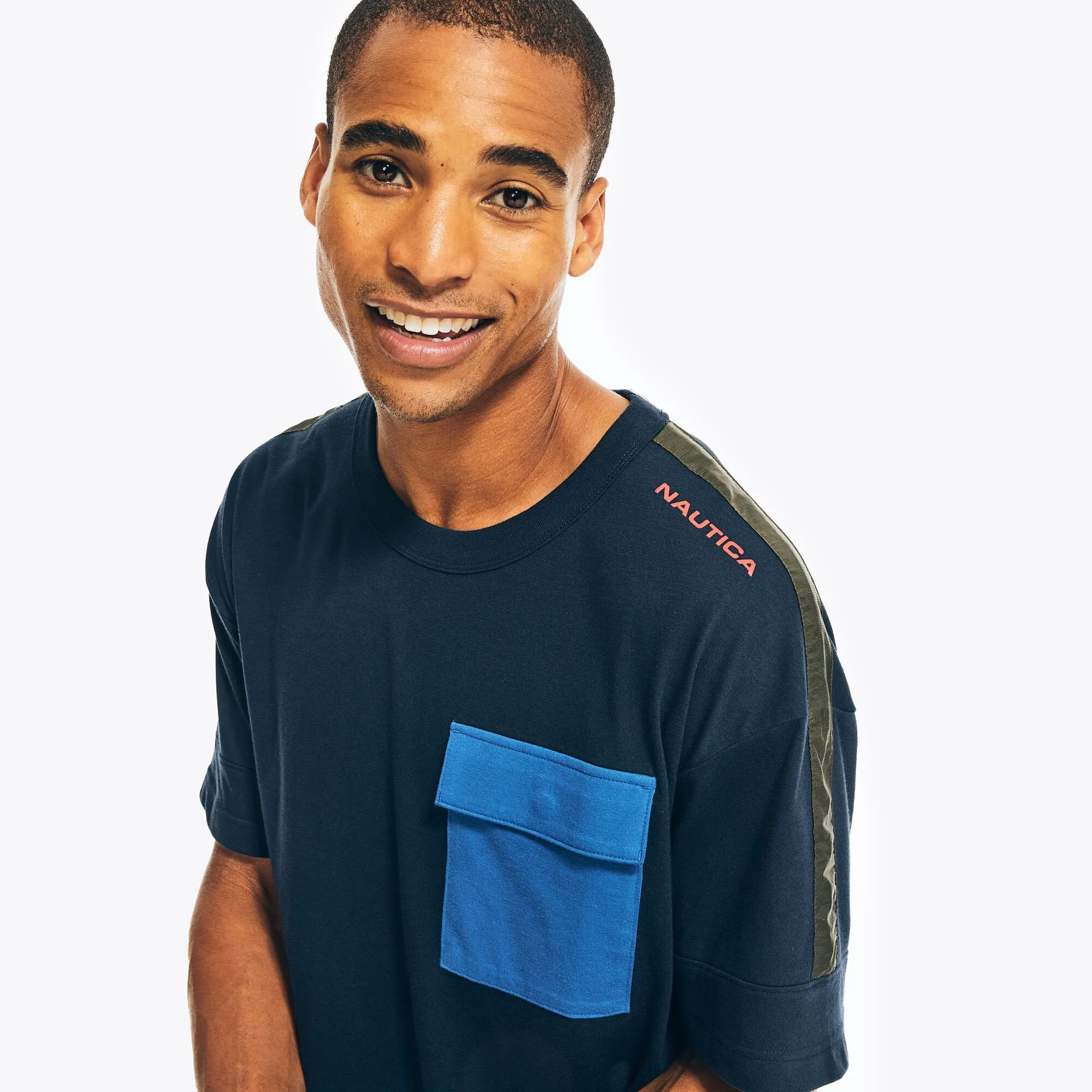 Nautica Mens Pocket T-Shirt