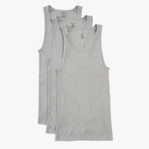 Nautica Mens Ribbed Tanks, 3-Pack