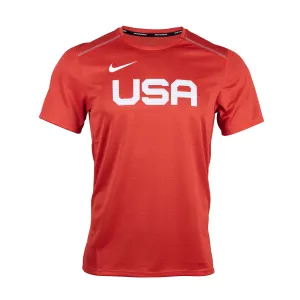 Nike Team USA Men's Short Sleeve Miler Top