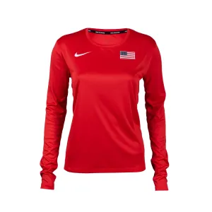 Nike Team USA Women's Long Sleeve Miler Top
