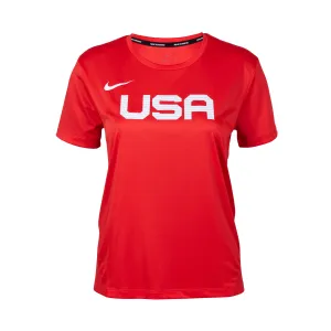 Nike Team USA Women's Short Sleeve Miler Top