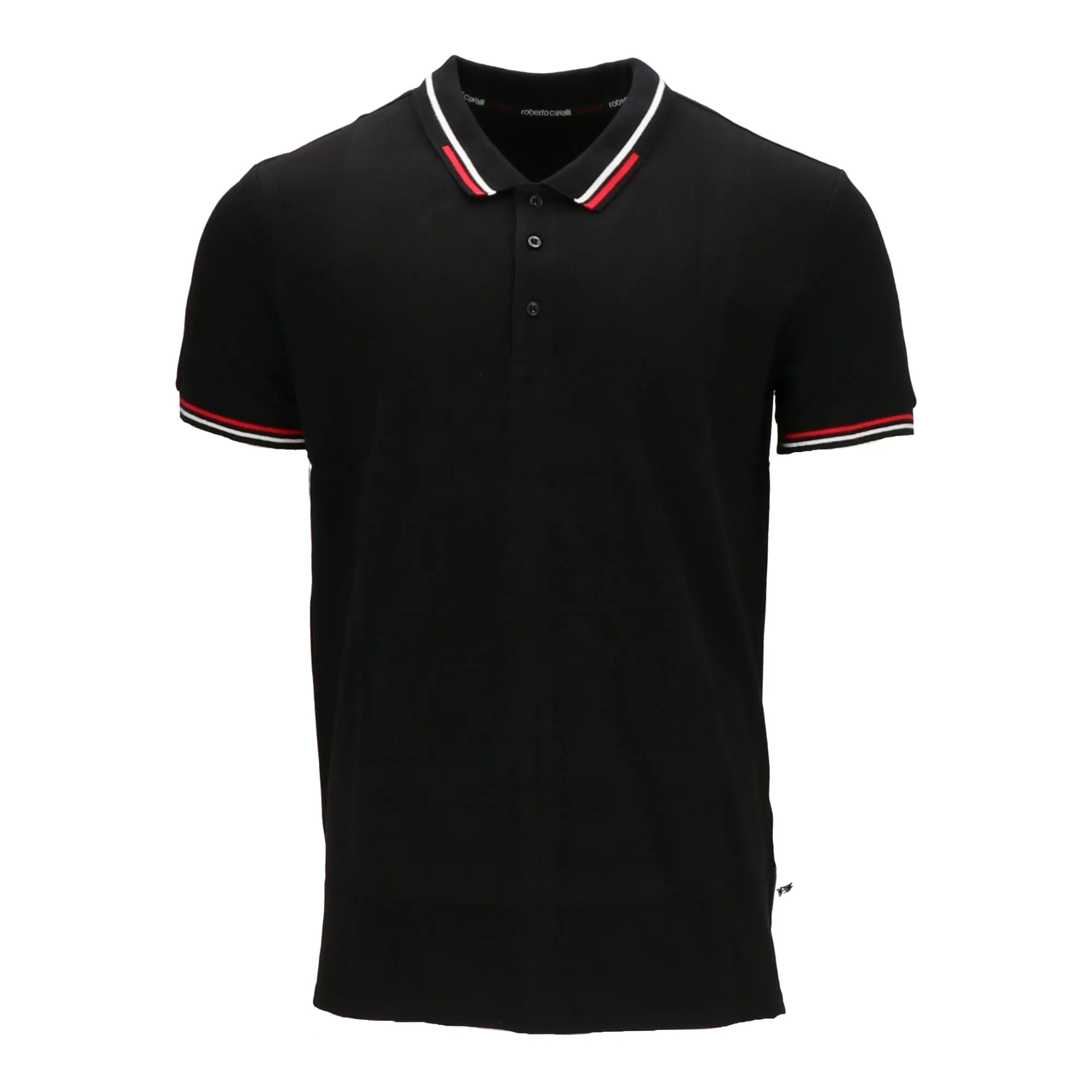 Roberto Cavalli Mens Black Polo