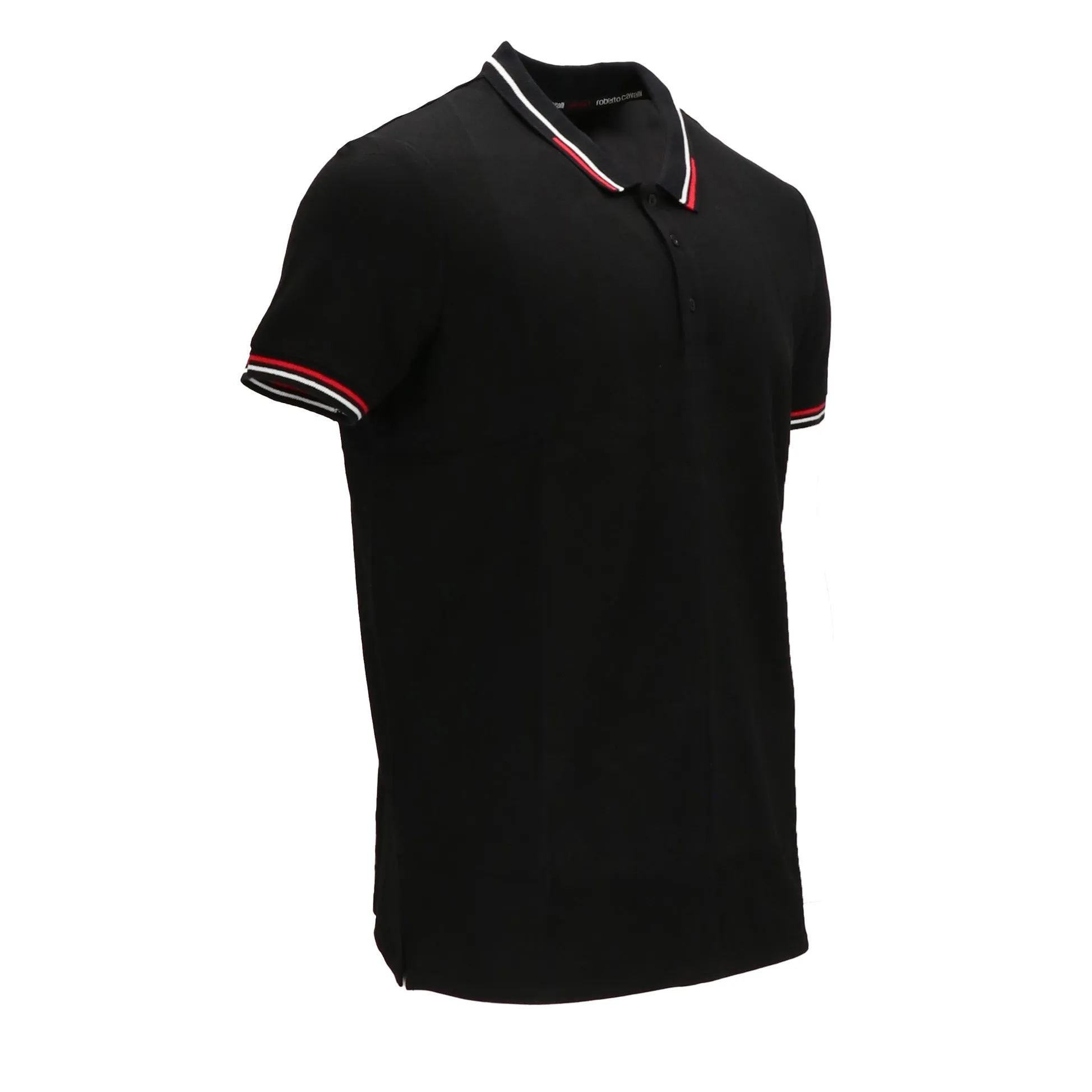Roberto Cavalli Mens Black Polo