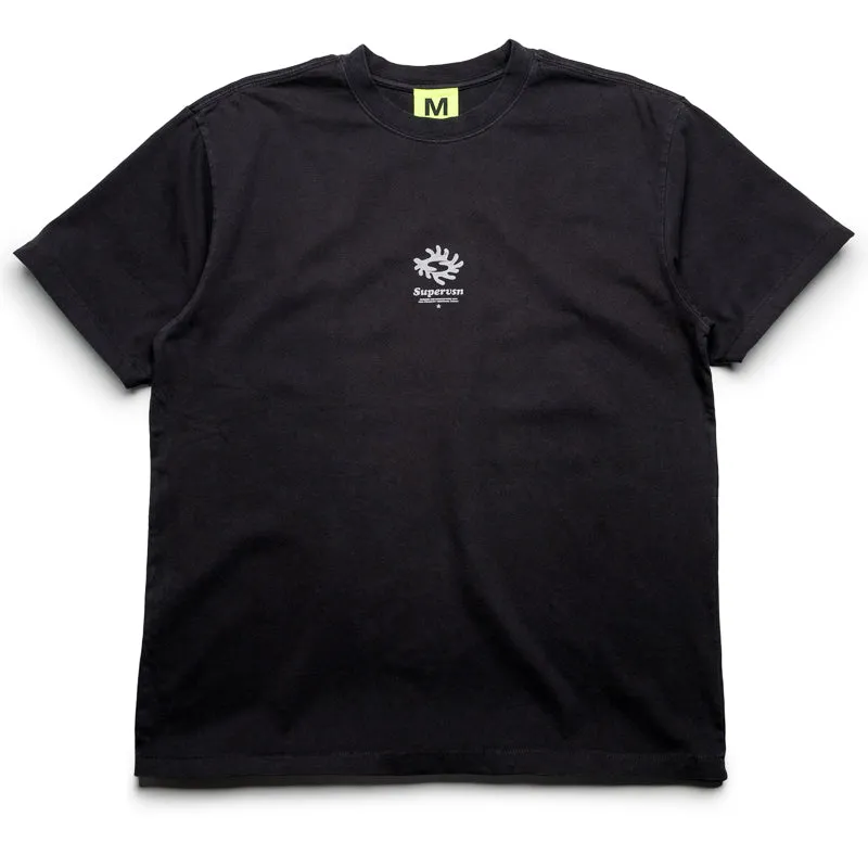 Supervsn Free Form Block Tee - Vintage Black