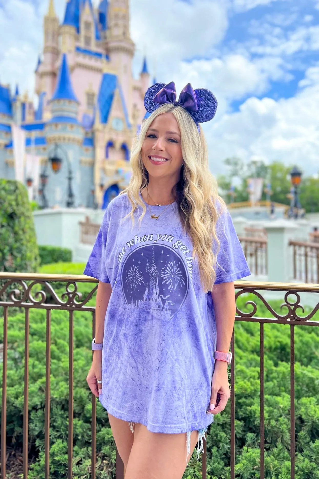 Text Me When You Get Home Castle Graphic Tee