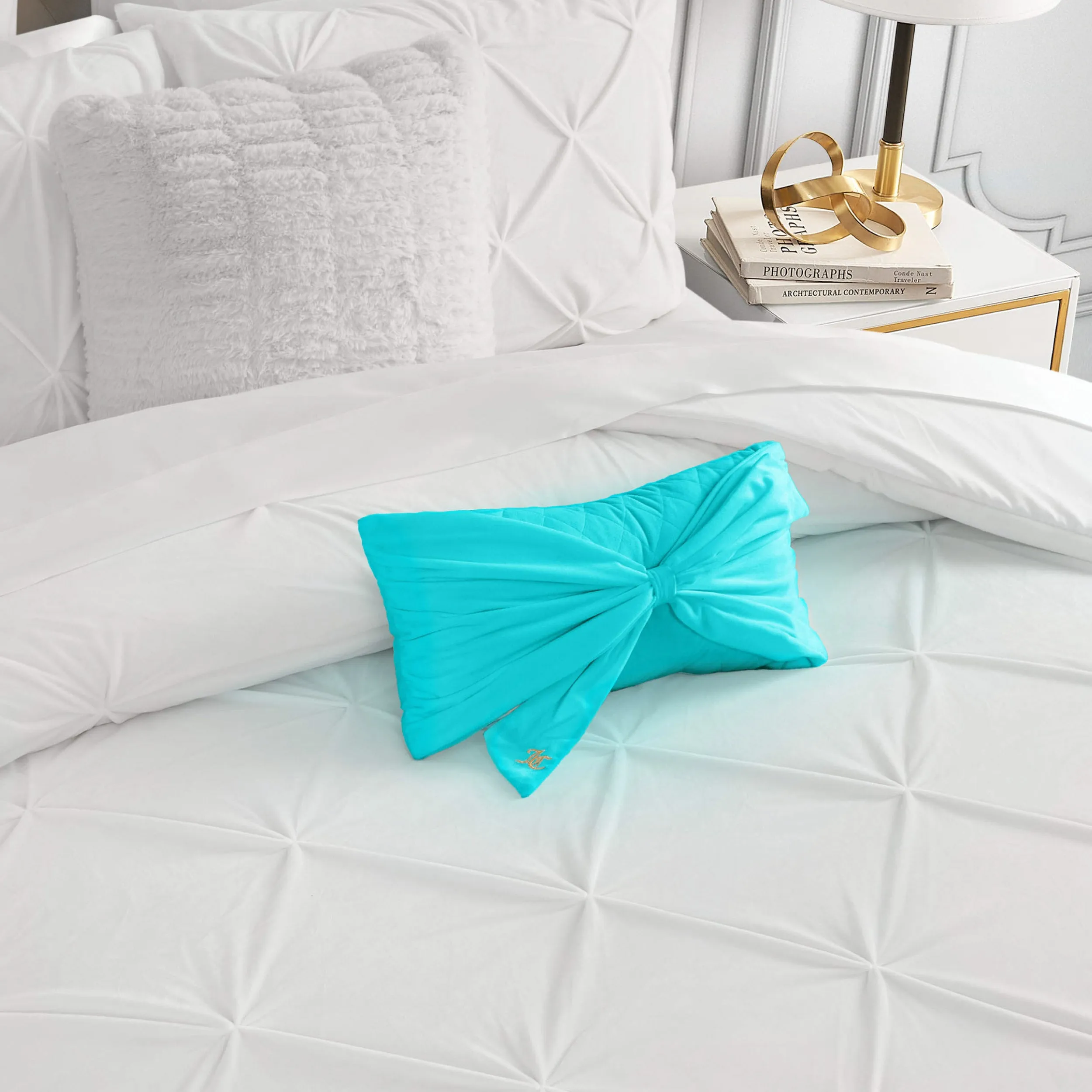 Velvet Bow Decorative Pillow Juicy Couture