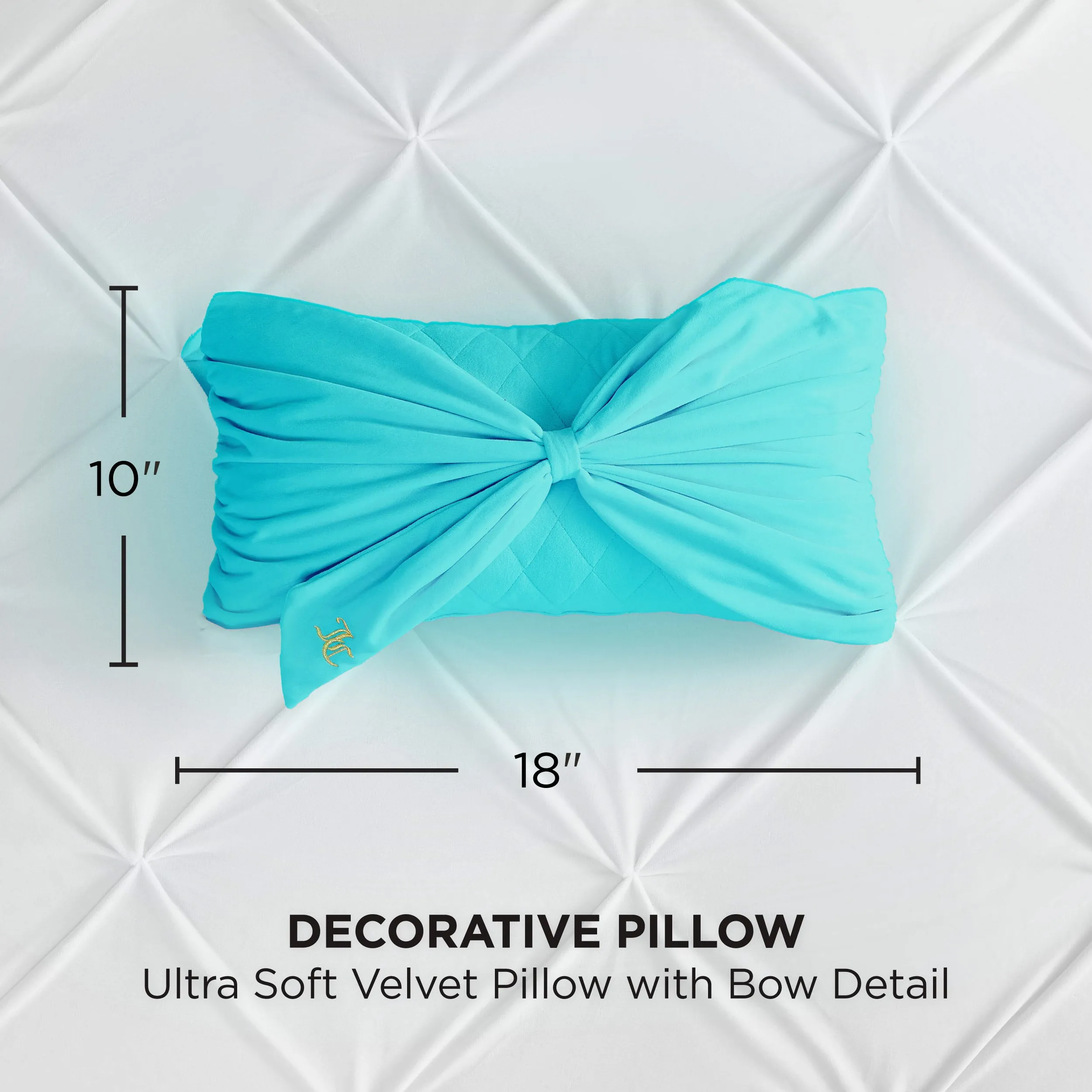 Velvet Bow Decorative Pillow Juicy Couture
