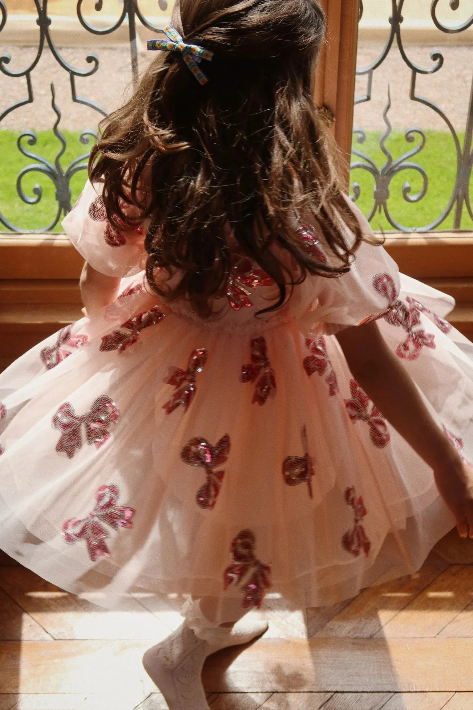 Yvonne Sleeve Dress (Bella Bow)