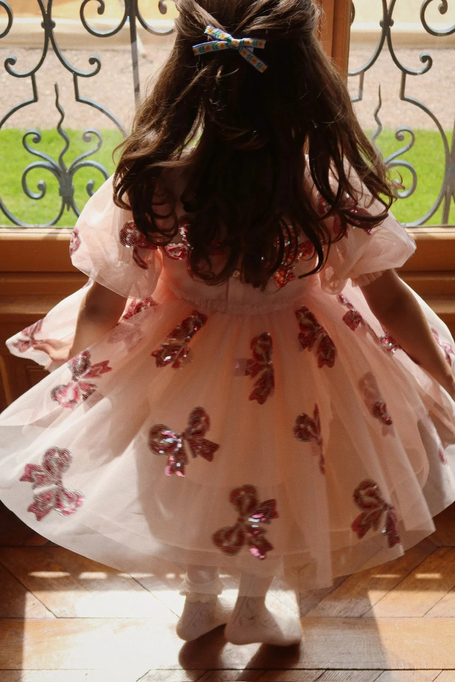 Yvonne Sleeve Dress (Bella Bow)
